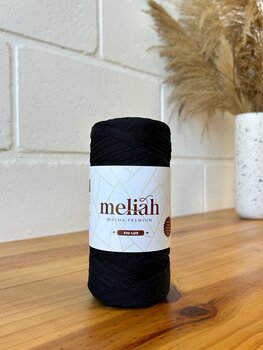 Fio Lux -  FIO DE MALHA PREMIUM MELIAH - cor: PRETO METÁLICO